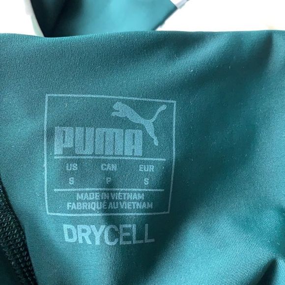 Puma green mesh pants with pink sides size S - Picture 10 of 10
